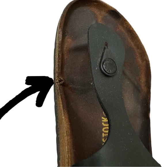 Birkenstock Gizeh Black Leather Thong Sandals EU 40 US Woman’s 9 - 9.5 - Picture 5 of 11